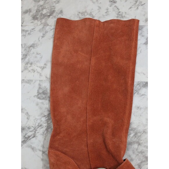 Jeffrey Campbell Reed Slouch Western Boots in Rusty Color Suede Size 8.5 - Picture 10 of 16